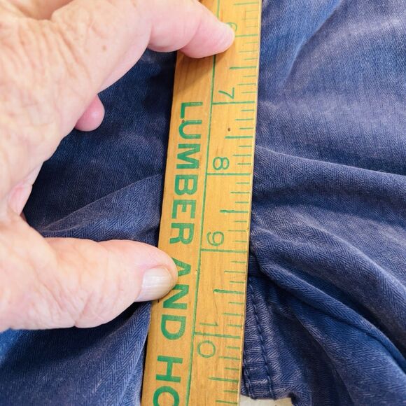 We The Free Can't Compare Slouch Pants Womens XS  Zip Pockets Buckle Cargo Blue - Picture 15 of 16